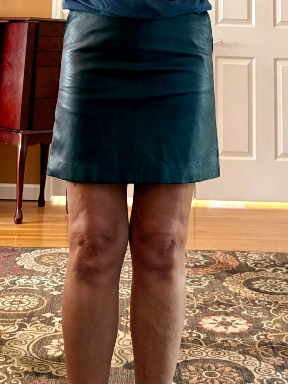 Topshop Black Leather Mini Skirt 🖤
